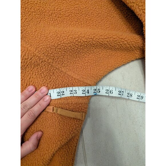 Free People Movement Hit the Slopes Fleece Jacket Russet Orange XS Oversize - Picture 11 of 15